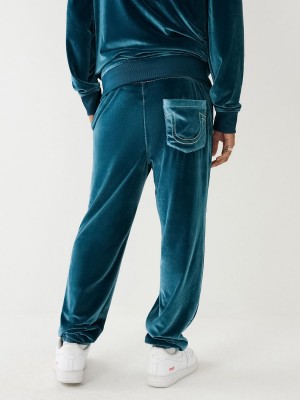 Agave True Religion Velour Big T Jogger | 3472-UWVJK