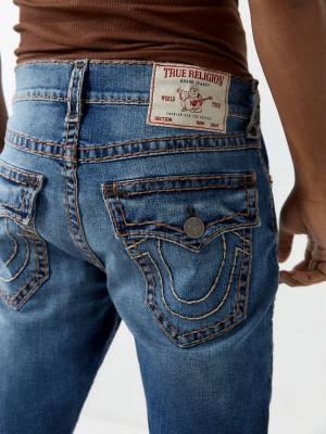 BUFFALO TRAIL True Religion Ricky Super T Stitch Straight Jeans | 9156-PHRZF