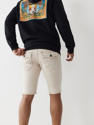 Birch True Religion Rocco Big T Stitch Skinny Shorts | 0159-CDOFP