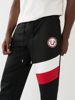 Black True Religion Logo Patch Classic Jogger | 2346-LONHY