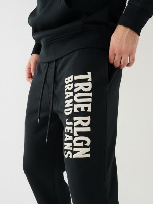 Black True Religion Puff Trbj Jogger | 9273-CWETP