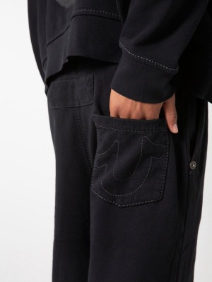 Black True Religion Sebastien Ami X Big Rick Sweat Pants | 0564-TKLBH