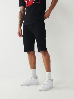 Body Rinse Black True Religion Ricky Straight Shorts | 8761-TNZVO