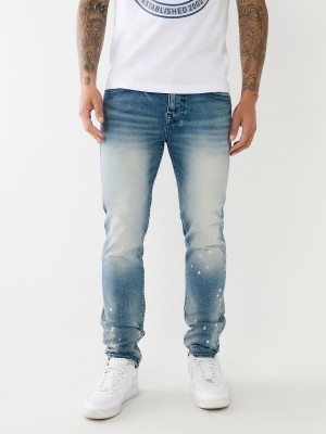 Casablanca Medium Wash True Religion Rocco Skinny Jeans 32" | 0435-IYUAD