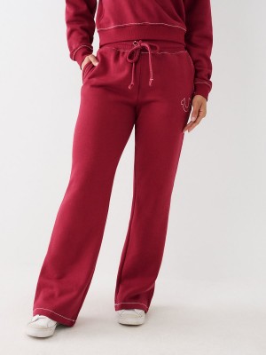 Cranberry True Religion Big T Straight Jogger | 2986-MGHRA