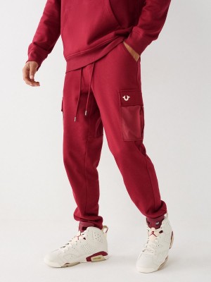 Cranberry True Religion Cargo Revolt Jogger | 4193-OGFTQ