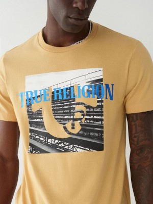 Curry True Religion Graphic T Shirts | 3567-CBUTH