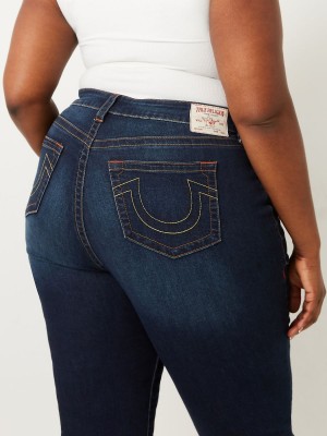 DARK WASH MUDDY WATERS True Religion Plus Billie Straight Jeans | 4532-DBIHT