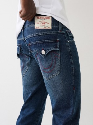 Dark Boreal True Religion Geno Slim Jeans | 1832-AKJNZ