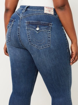 Diamond Valley True Religion Plus Jennie Mid Rise Skinny Jeans | 4168-XOUZS