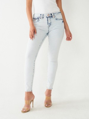 Fresco Light Wash True Religion Jennie Big T Curvy Skinny Jeans | 7821-XMVPT