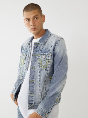 HYBR True Religion Jimmy Super T Stitch Denim Jacket | 8560-XDZMN