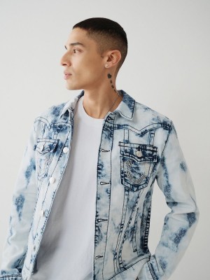 IAGL True Religion Jimmy Big T Stitch Denim Jacket | 5437-EFPSZ