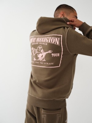 Kalamata True Religion Big T Zip Hoodie | 2908-DXVLN