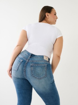 Karachi True Religion Plus Halle Big T Super Skinny Jeans | 6928-VOGKA