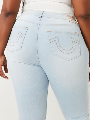 Light Freeze True Religion Plus Becca Mid Rise Bootcut Jeans | 8263-LTYHZ