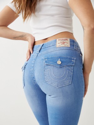 Light Wash True Religion Stella Skinny Jeans | 4308-AJXOQ