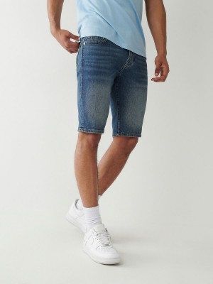 Medium Drizzle True Religion Rocco Skinny Shorts | 4028-EXVIH