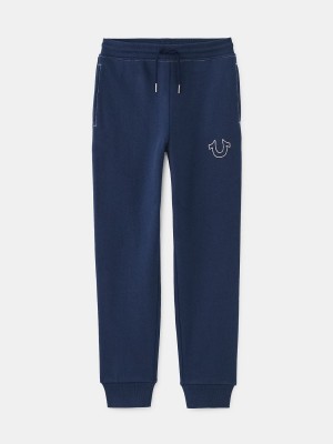 Navy/Sapphire True Religion Boys Stitch Jogger | 2631-YVNLQ