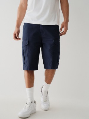 Navy/Sapphire True Religion Cargo Shorts | 8726-AWUIL