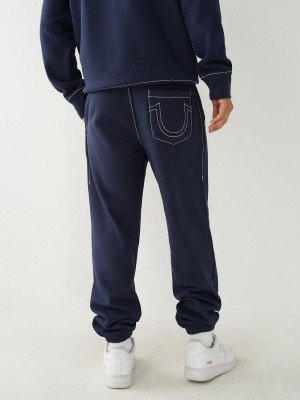 Navy/Sapphire True Religion Heritage Big T Jogger | 7289-NWEGK