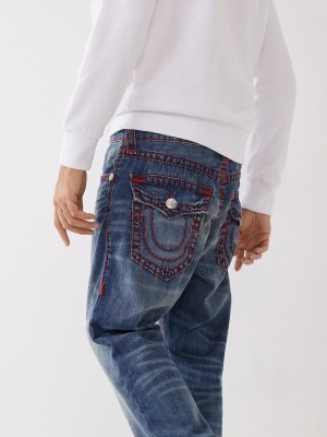 OLD GLORY True Religion Ricky Red Stitch Super T Jeans | 1507-KEMRB