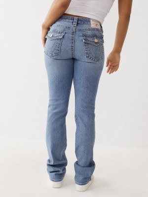 Peak Spot True Religion Billie Big T Stitch Straight Jeans | 7835-GRHUV