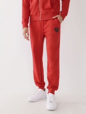 Red True Religion Logo Jogger | 4569-NAMWZ