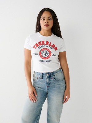 White True Religion Buddha Baby T Shirts | 6180-ZBEVY