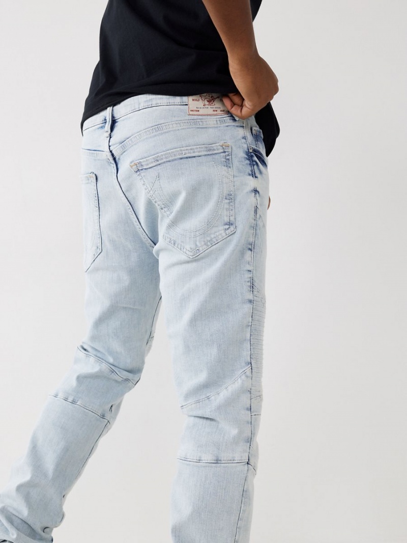 ALLEY LOOP True Religion Rocco Moto Stitch Skinny Jeans | 8136-YAZXT