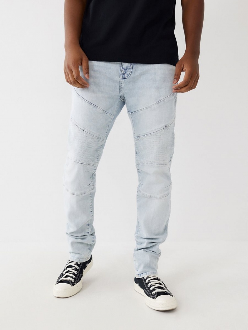 ALLEY LOOP True Religion Rocco Moto Stitch Skinny Jeans | 8136-YAZXT