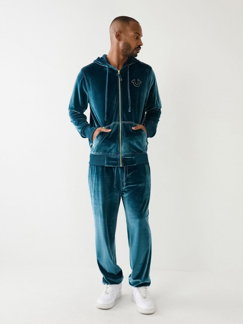 Agave True Religion Velour Big T Jogger | 5984-EFJLI