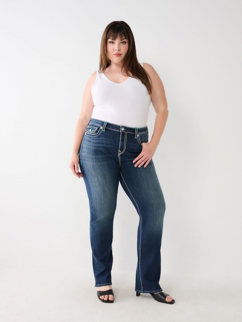 Aizome True Religion Plus Billie Super T Stitch Straight Jeans | 8170-LGTSM