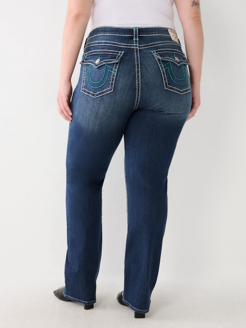 Aizome True Religion Plus Billie Super T Stitch Straight Jeans | 8170-LGTSM