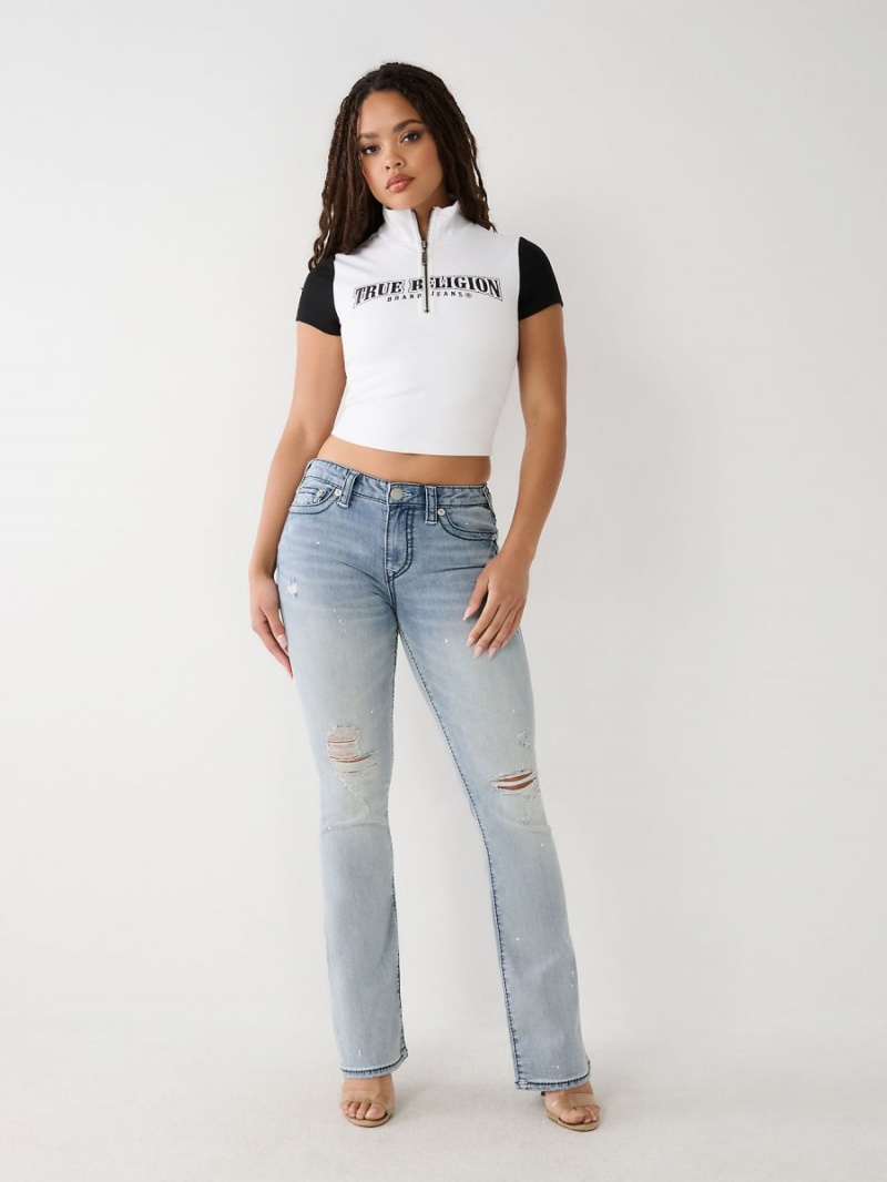 Aquarius True Religion Becca Big T Stitch Bootcut Jeans | 1892-ARNVX