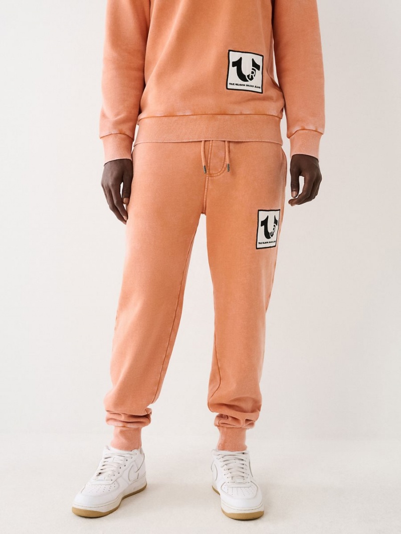 Autumn Maple True Religion Logo Patch Jogger | 4651-NCRYZ