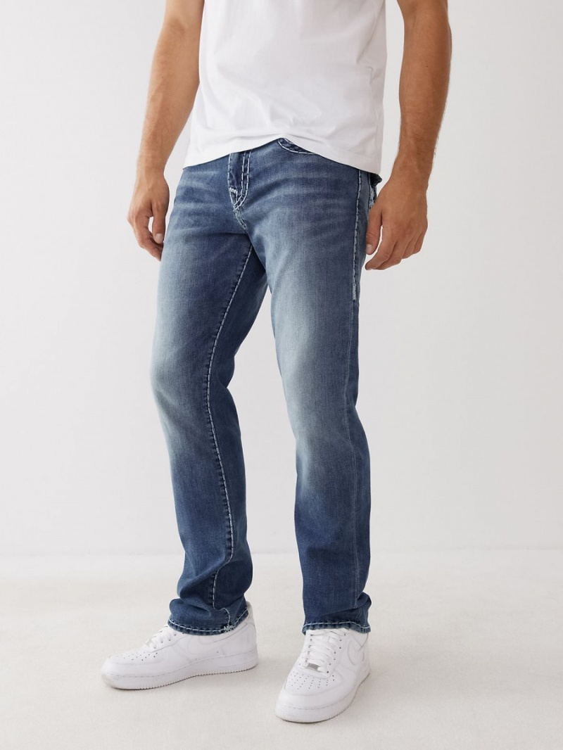 BASELINE True Religion Ricky Super T Stitch Straight Jeans | 7985-AGFHI