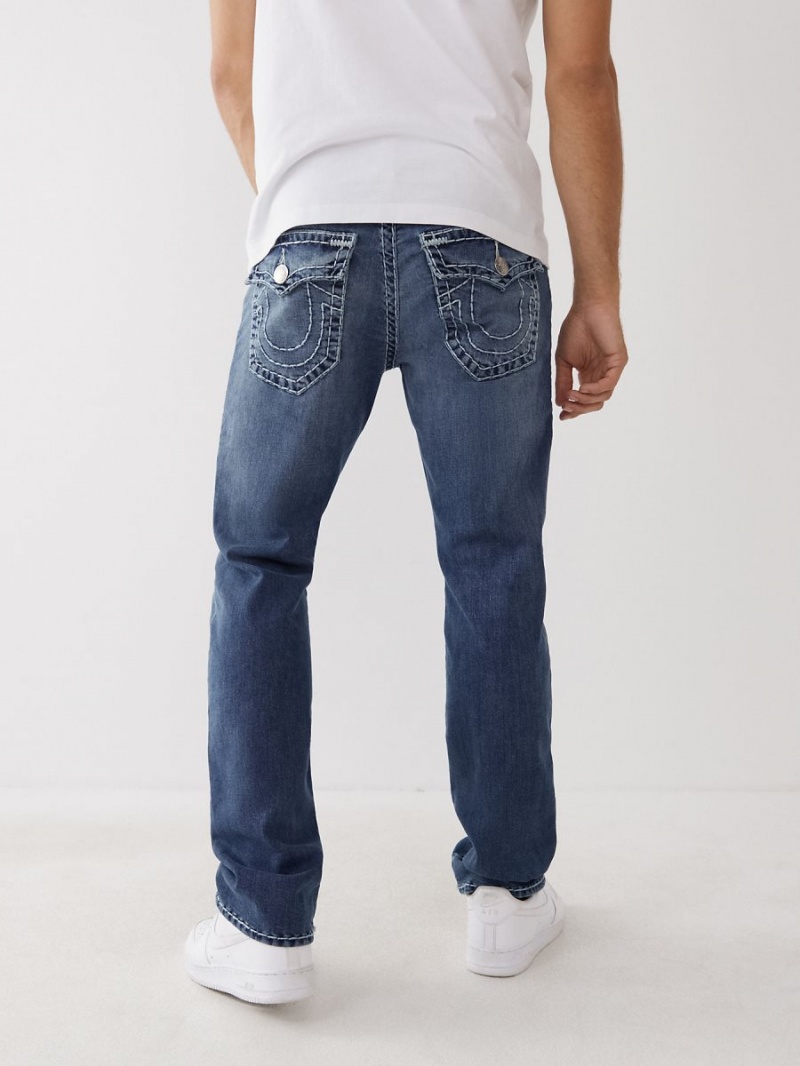 BASELINE True Religion Ricky Super T Stitch Straight Jeans | 7985-AGFHI