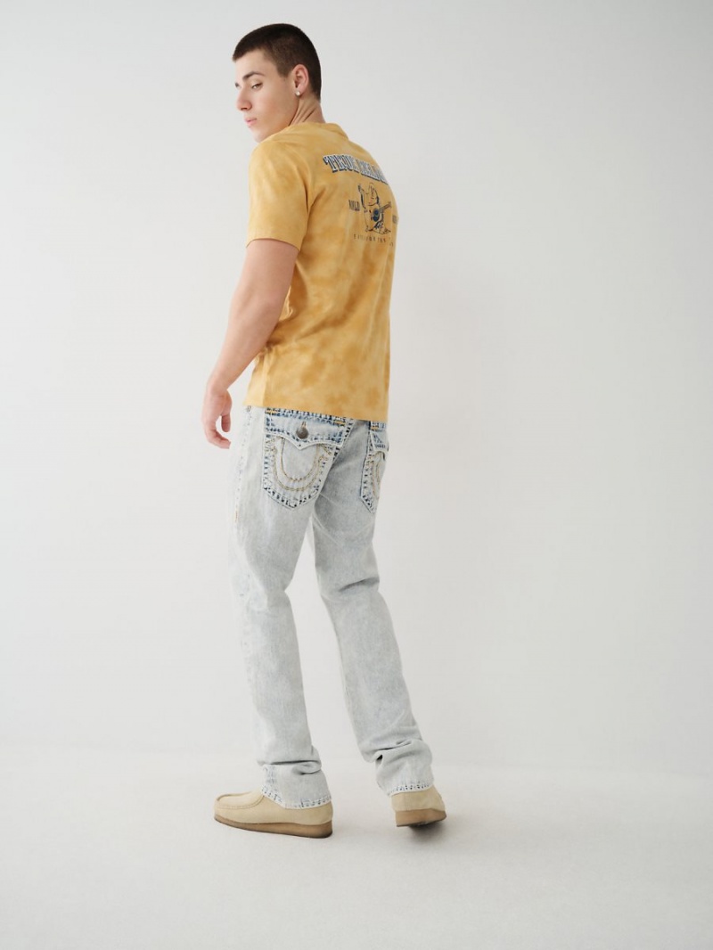 BEACHED OUT True Religion Ricky Super T Stitch Straight Jeans | 0361-IBCAG