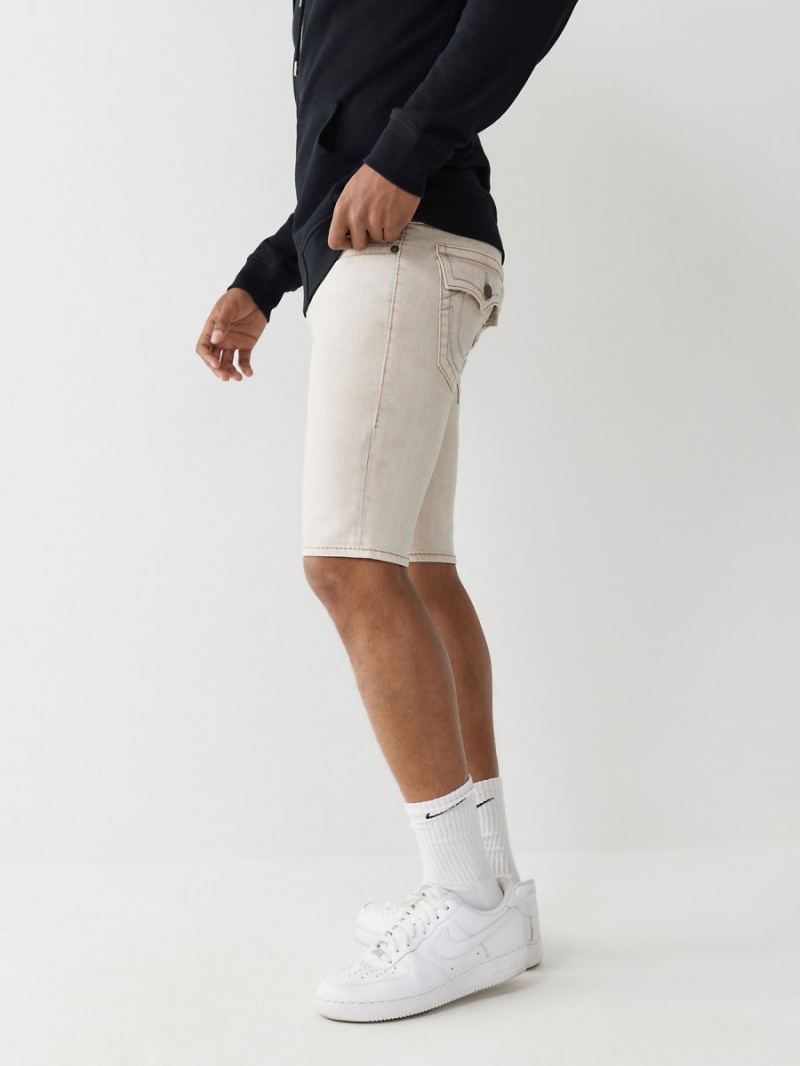 Birch True Religion Rocco Big T Stitch Skinny Shorts | 0159-CDOFP