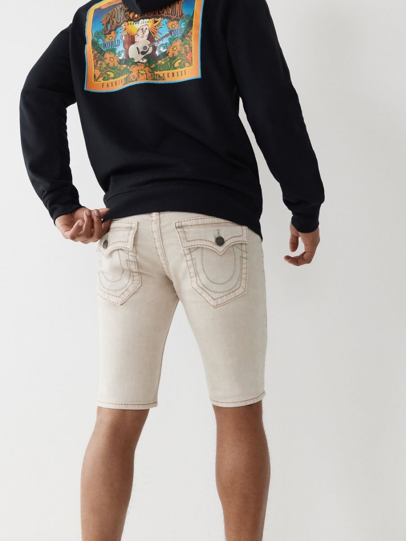 Birch True Religion Rocco Big T Stitch Skinny Shorts | 0159-CDOFP