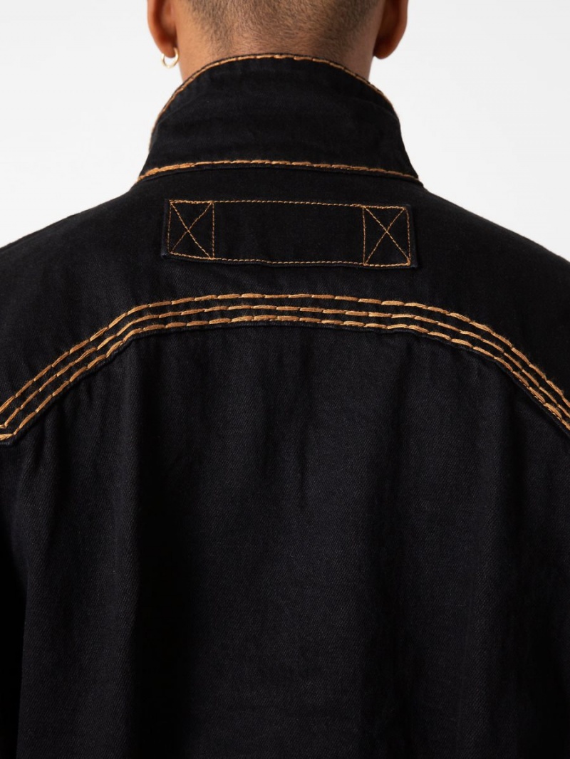 Black Cairo True Religion Sebastien Ami X Western Jacket Super T | 0526-HORVT