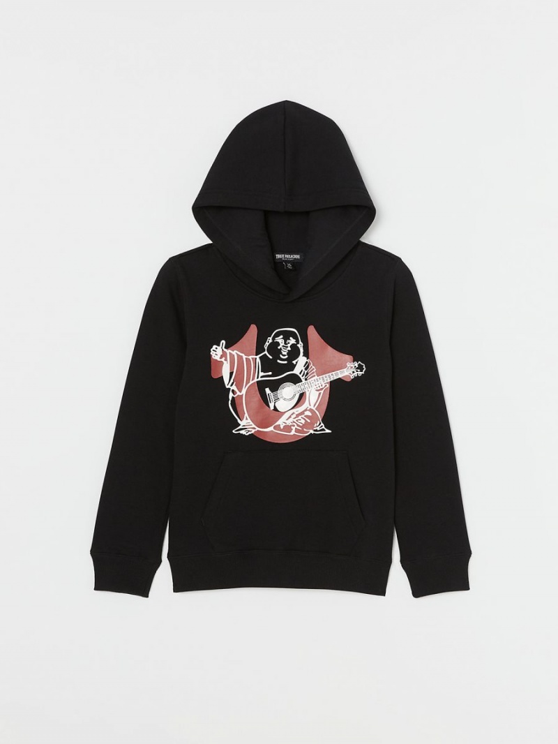 Black True Religion Boys Buddha Hoodie | 6087-TMCSR