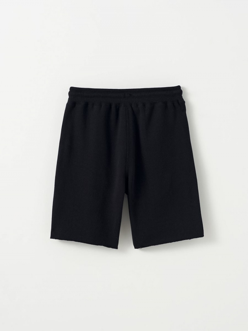 Black True Religion Boys Sweat Shorts | 1560-YJZQF