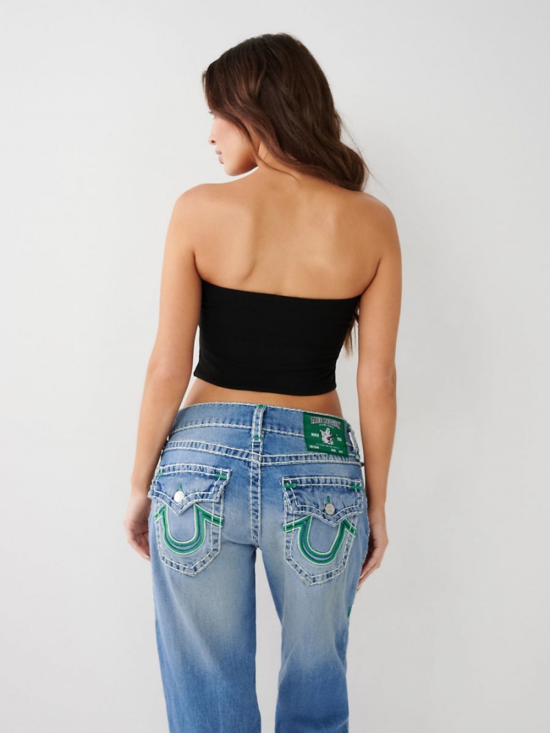 Black True Religion Buddha Tube Top | 5031-QOFBI