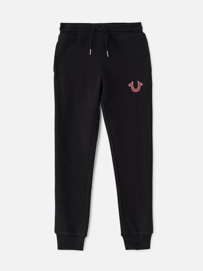 Black True Religion Girls Logo Jogger | 2017-FUYQK