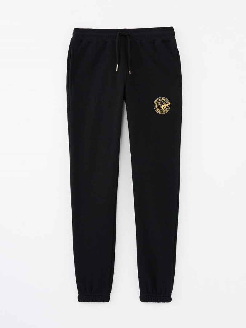 Black True Religion Girls Logo Jogger | 3042-UHAJD