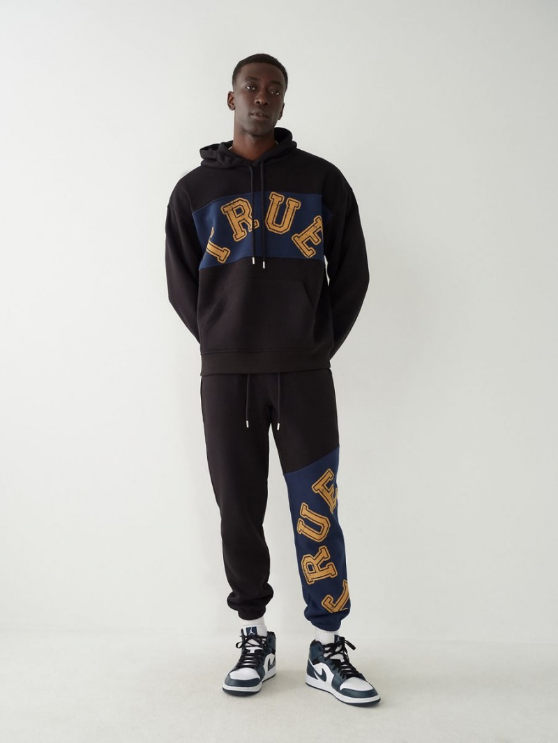 Black True Religion Logo Jogger | 0426-JIQCL