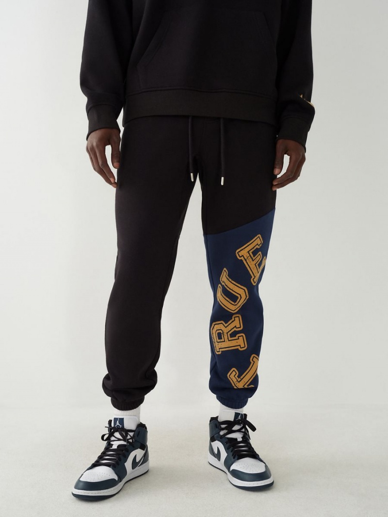 Black True Religion Logo Jogger | 0426-JIQCL