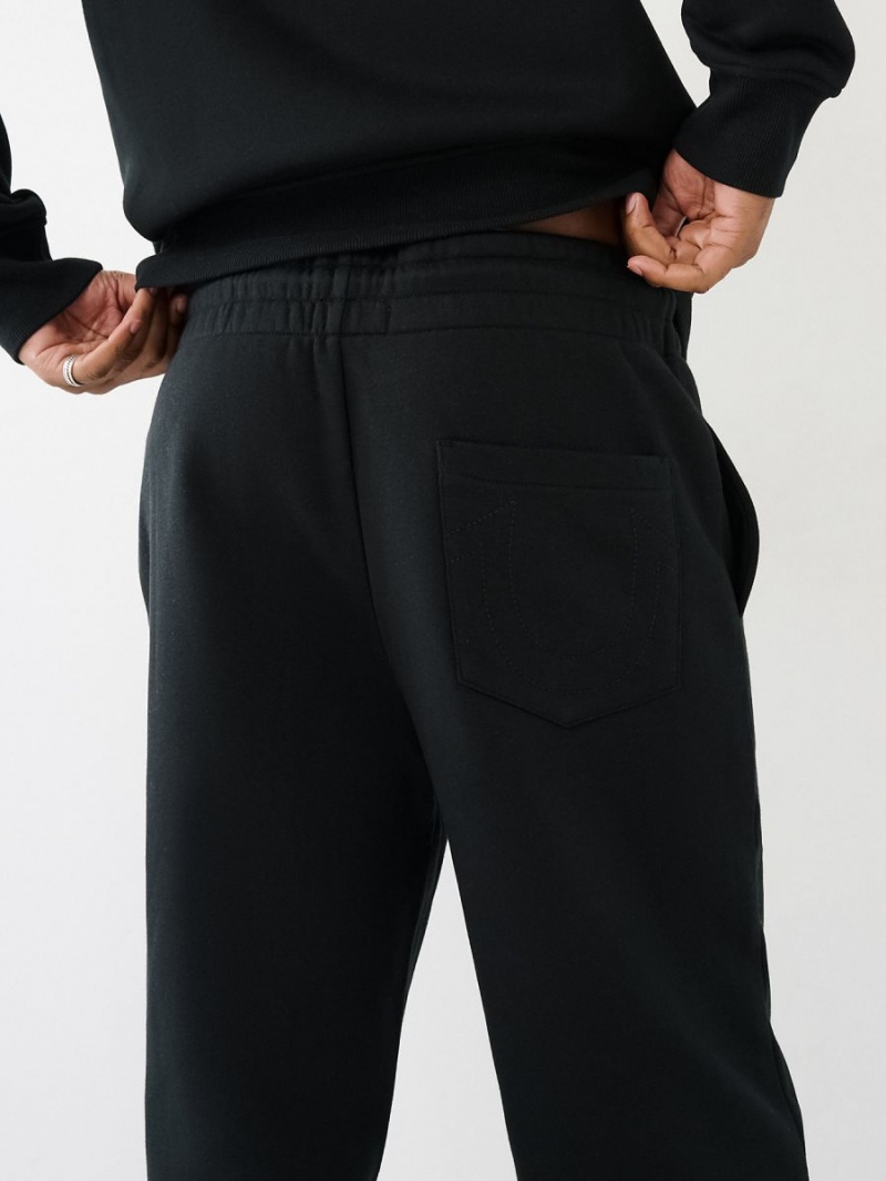 Black True Religion Logo Jogger | 1920-DMSEN